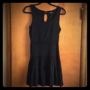 Black dress with lace detail